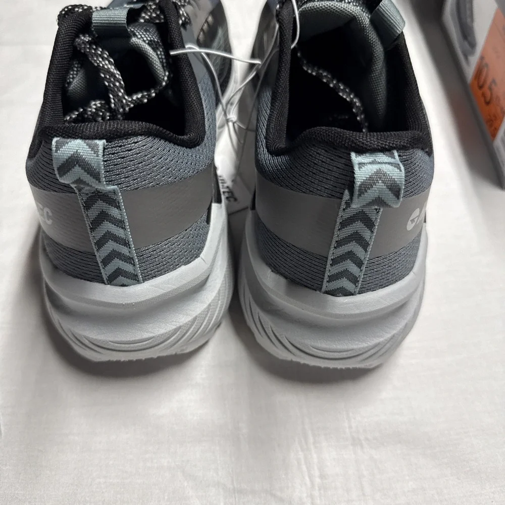 Hi-Tec Mens Shoes Gray Grey Trail Lace-Up Breathable Hiking Running Active